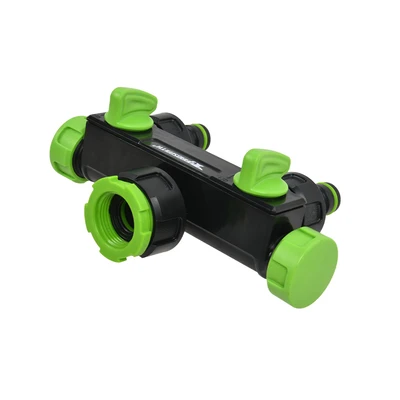 Gambar Yardsmith Konektor Selang Twin Splitter 3/4 Inci - Hijau
