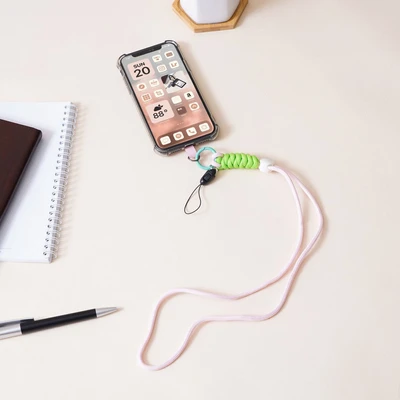 Gambar Ataru Lanyard Color Block Strap - Pink Muda