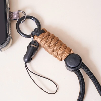 Gambar Ataru Lanyard Color Block Strap - Hitam/cokelat