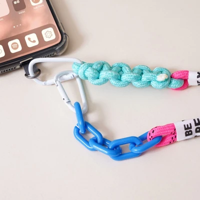 Gambar Ataru Lanyard Kombinasi - Biru/pink