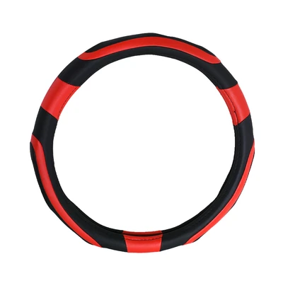Gambar Otto Klasse Sarung Stir Mobil Grip - Hitam/Merah