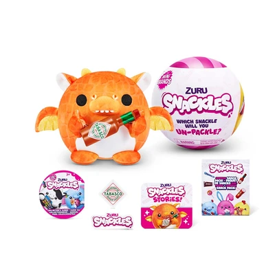 Gambar Zuru Ukuran S Set Boneka Plush Surprise Snackles 5 S1