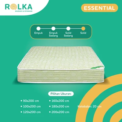 Gambar Rolka Essential 90x200x20 cm Kasur Bonnel Springbed In Box - Hijau