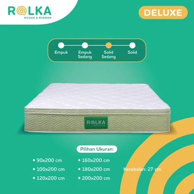 Gambar Rolka Deluxe 100x200x27 Cm Kasur Pocket Springbed In Box