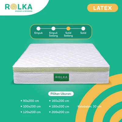 Gambar Rolka 200x200x30 Cm Kasur Latex Pocket Springbed In Box