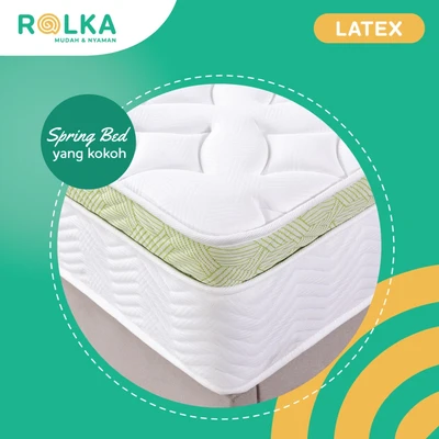 Gambar Rolka 200x200x30 Cm Kasur Latex Pocket Springbed In Box