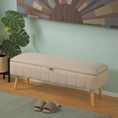 Gambar Informa Indigo Bangku Bench Fabric - Krem Beige
