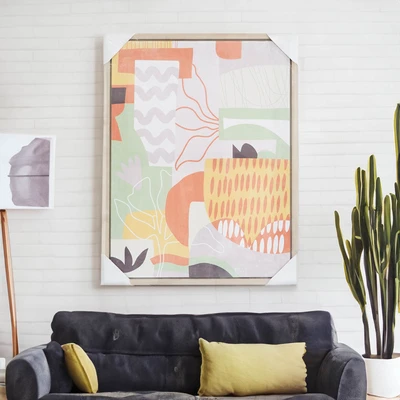 Gambar Informa Hiasan Dinding Kanvas Print Garden 45x60 cm - Mix