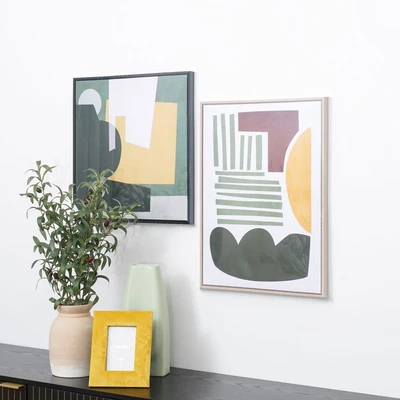 Gambar Informa Hiasan Dinding Kanvas Print Abstract 45x60 cm - Mix