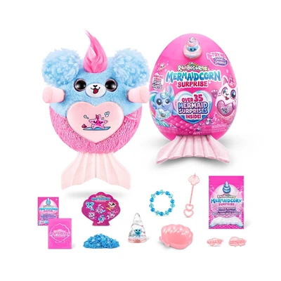 Gambar Zuru Set Boneka Plush Rainbocorns Mermaidcorn S7 Random