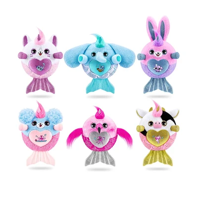Gambar Zuru Set Boneka Plush Rainbocorns Mermaidcorn S7 Random