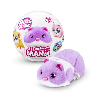 Gambar Zuru Set Boneka Plush Pets Alive Hamstermania S1 Random