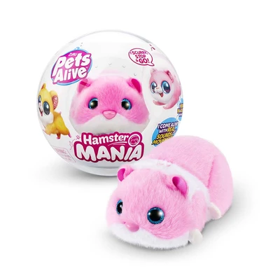 Gambar Zuru Set Boneka Plush Pets Alive Hamstermania S1 Random