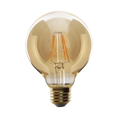 Gambar Krisbow Bohlam LED Filamen Globe 5 Watt 485 Lumen Warm White E27 G80 - Kuning