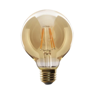 Gambar Krisbow Bohlam LED Filamen Globe 5 Watt 485 Lumen Warm White E27 G95 - Kuning