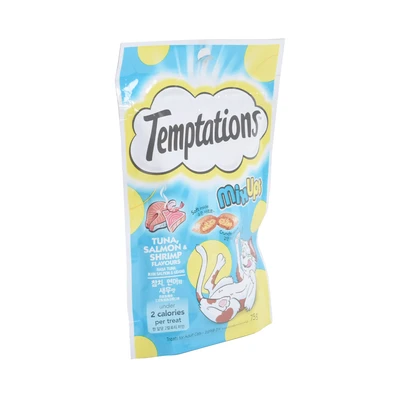 Gambar Temptation Camilan Kucing Mix Ups Tuna Salmon & Shrimp 75 gr
