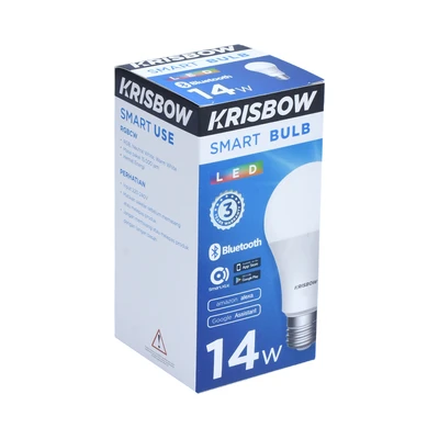 Gambar Krisbow Bohlam Led Smart Bluetooth 14 Watt Rgbcw