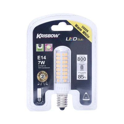 Gambar Krisbow Bohlam LED Corn 7 Watt 800 Lumen Warm White E14 - Kuning