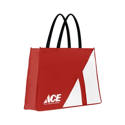 Gambar Ace Ukuran L Tas Belanja Trapezoid - Merah