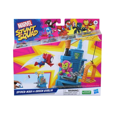 Gambar Marvel Playset Stunt Squad Smashin Heroes F6894