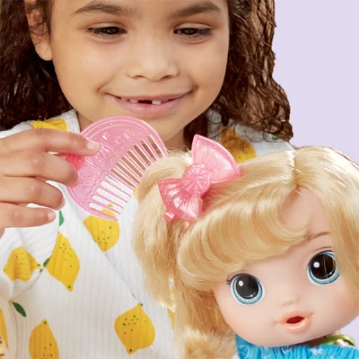 Gambar Baby Alive Boneka Bayi Fruity Sips Apple Blonde Hair