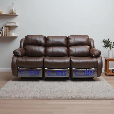 Gambar Cheers Madison Sofa Recliner Kulit 3 Seater - Cokelat