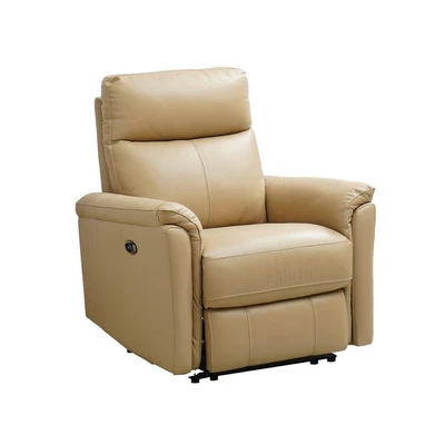 Gambar Ferrara Pablo Sofa Recliner Electric Kulit 1 Seater - Krem Nude