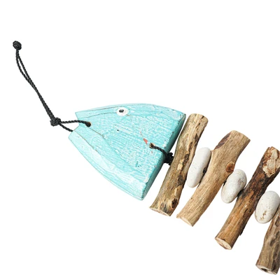 Gambar Pendopo Hiasan Dinding Fish Bone Kayu 50x10x10 cm - Mix