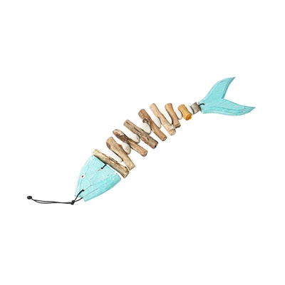 Gambar Pendopo Hiasan Dinding Fish Bone Kayu 50x10x10 cm - Mix