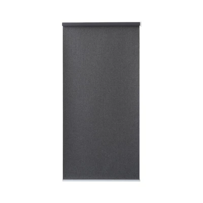 Gambar Forhom Roller Blind Blackout Textured 60x185 cm - Hitam Charcoal
