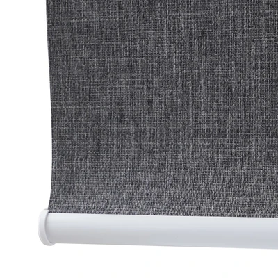 Gambar Forhom Roller Blind Blackout Textured 60x185 cm - Hitam Charcoal