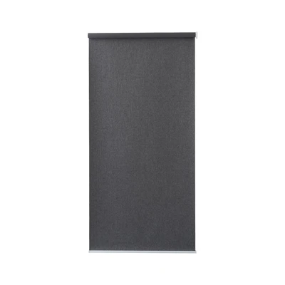 Gambar Forhom 120x250 Cm Roller Blind Blackout Textured Hitam Charcoal