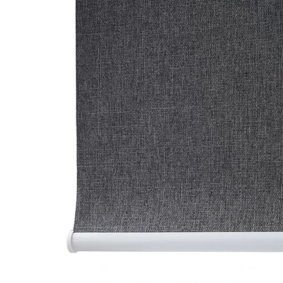 Gambar Forhom 120x250 Cm Roller Blind Blackout Textured Hitam Charcoal