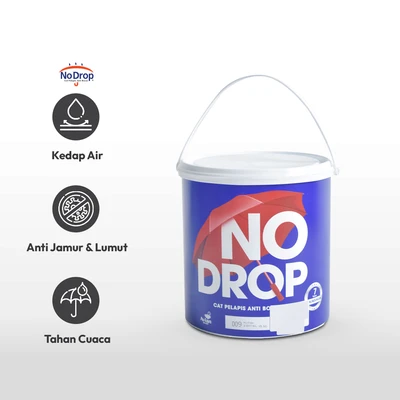 Gambar No Drop 4 Kg Cat Dinding Waterproof - Putih