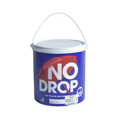 Gambar No Drop 4 Kg Cat Dinding Waterproof - Abu-abu