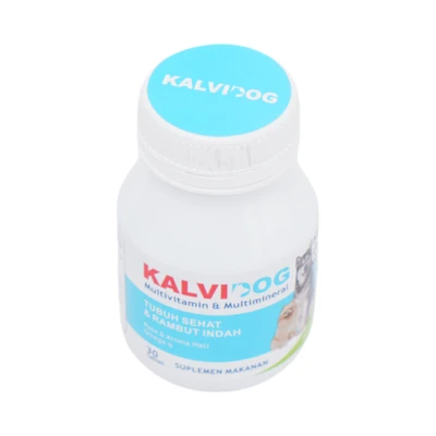 Gambar Kalvidog Suplemen Multivitamin & Multimineral Anjing 30 Tablet