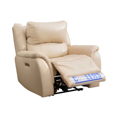 Gambar Cheers Montana Sofa Electric Recliner Kulit 1 Seater - Krem Beige