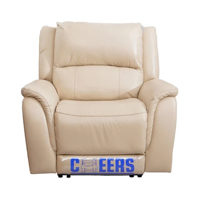 Gambar Cheers Montana Sofa Electric Recliner Kulit 1 Seater - Krem Beige