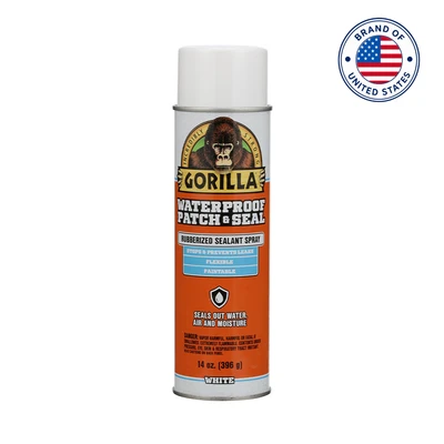 Gambar Gorilla Lem Semprot Waterproof Patch & Seal 414 Ml - Putih