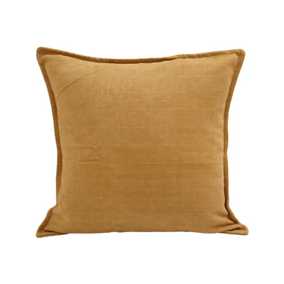 Gambar Informa Sarung Bantal Sofa Polyester Chenille Jacquard 55x55 cm - Kuning Mustard