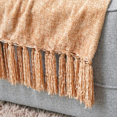 Gambar Informa 130x150 cm Selimut Throw Caitlyn - Cokelat