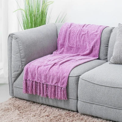 Gambar Informa 130x150 cm Selimut Throw Caitlyn - Ungu Mauve