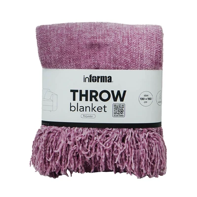 Gambar Informa 130x150 cm Selimut Throw Caitlyn - Ungu Mauve