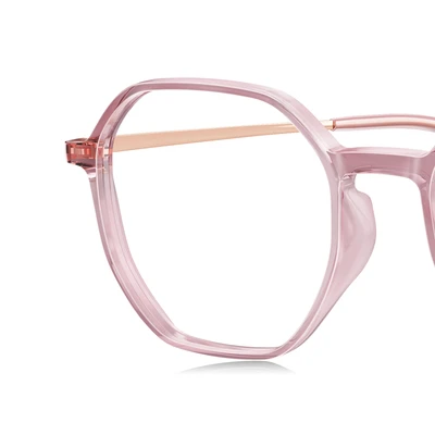 Gambar Parim Eyewear Kacamata Optical Wide Hexagonal - Pink Rose