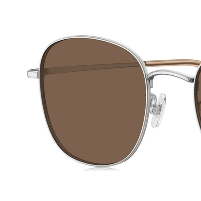 Gambar Parim Eyewear Sunnies Kacamata Sunglasses Retro Thin - Silver