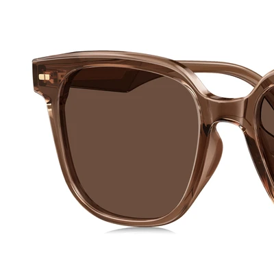 Gambar Parim Eyewear Sunnies Kacamata Sunglasses Square Thick - Cokelat