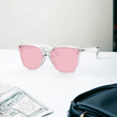 Gambar Parim Eyewear Sunnies Kacamata Anak Thick - Transparan/Pink