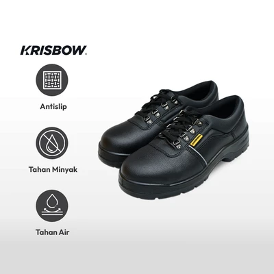 Gambar Krisbow Ukuran 45 Argus Sepatu Pengaman 4 Inch - Hitam