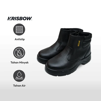 Gambar Krisbow Ukuran 45 Gladiator Sepatu Pengaman - Hitam