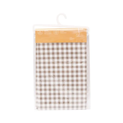 Gambar Forhom Taplak Meja Gingham 145x320 cm - Cokelat